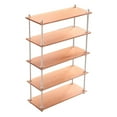 thumbnail image 1 of Estante de almacenamiento de alimentos y juegos en miniatura, estantería de almacenamiento, minimodelo de madera de cerezo, 1:6 puntos, muebles para casa de muñecas bjd, bricolaje, 1 of 6