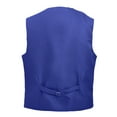 thumbnail image 2 of 5 Packs Unisex Waiter Uniform Vest Bartender Waitress Botton Workwear with Pockets for Men Women-Blue-S, 2 of 6