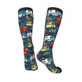 thumbnail image 4 of Balery Vehicles Cartoon With Funny Drivers Fun Novelty Socks Men'S Women'S Crew Socks Funny Crazy Novelty Socks Quirky And Cool Socks, 4 of 9