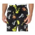 Dr. Seuss Men's The Grinch Sneaky Face Fleece Plush Pajama Pants