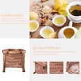 thumbnail image 2 of Shisuyan Creative Bamboo Woven Storage Basket Practical Flower Basket Sundries Organizer, 2 of 9