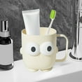 thumbnail image 6 of Nmdmisc Cute Cartoon Bathroom Toothbrush Cups,Bathroom Tumbler Cup,Tooth Brush Holders,Plastic Household Drinking Cups,Dishwasher Safe Water Mugs for Kids Couples Friends, 6 of 6