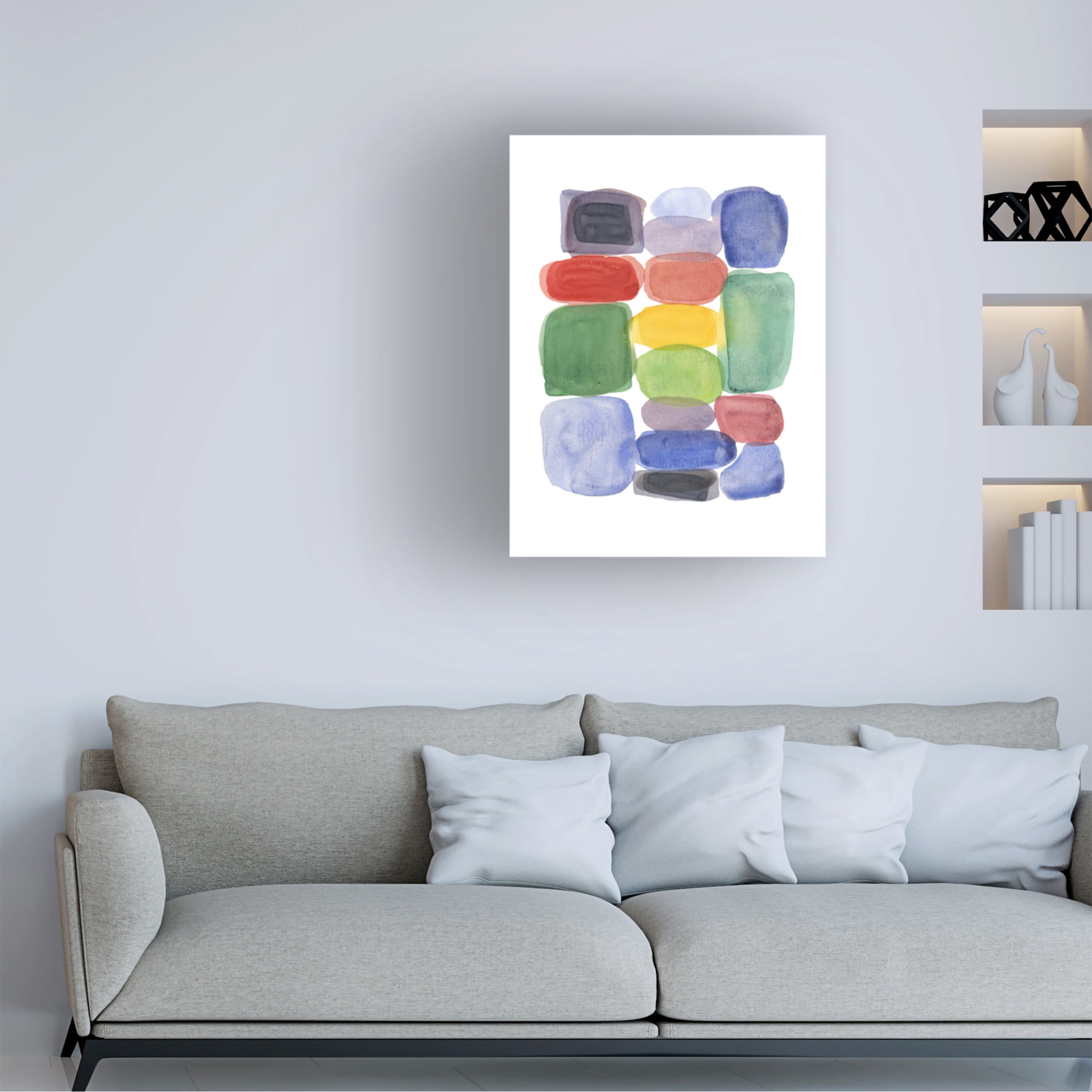 Trademark Fine Art Louise van Terheijden Color Blocks 2 Canvas Wall Art