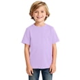 thumbnail image 5 of CPNG Boys Girls Daily Casual T Shirt Comfortable Stylish Solid Color Summer Crewneck Short Sleeves T Shirt(Light Violet,5-6 Years), 5 of 8