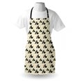 thumbnail image 3 of Red and Black Apron Black Dog and Cat Silhouettes with Red Hearts Domestic Animals Pet Love, Unisex Kitchen Bib Apron with Adjustable Neck for Cooking Baking Gardening, Beige Red Black, by Ambesonne, 3 of 3