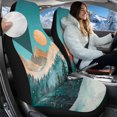 thumbnail image 2 of Uorisanigo Front Car Seat Cover - Pertty Scenery 2-Pack Bucket Auto Front Seat Protectors Universal for SUVs, Trucks, Cars, Breathable & Stylish Car Accessories Cushions, 2 of 7