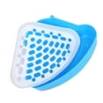 thumbnail image 2 of Greeniant Orinal geométrico para mascotas, caja de ropa de cama de esquina para inodoro de hámster, animales pequeños, Color de inodoro de plástico, Aseo de mascotas azul Greeniant JJ15890-01, 2 of 6
