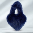 thumbnail image 1 of Bolso de mano de mujer de lana artificial Bolso de mujer Bolsos de compras diarios exquisitos a la moda, 1 of 7