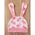 thumbnail image 5 of Jxzom My First Easter Newborn Infant Baby Girl boy Outfit 3M 6M 12M 24M Short Sleeve Bunny Romper Pants hat 3Pcs Clothes Set, 5 of 7