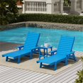 thumbnail image 2 of Costaelm Bayport Ensemble de 3 Pcs Chaise Longue/table d'Extérieur - Ensemble de 3, Bleu Pacifique, 2 of 5