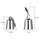 thumbnail image 5 of Tapón de botella de vino Acero inoxidable Reutilizable Silicona a prueba de fugas Sellador de botella de bebida Vino Fresh Saver Worallymy JD711053960, 5 of 5