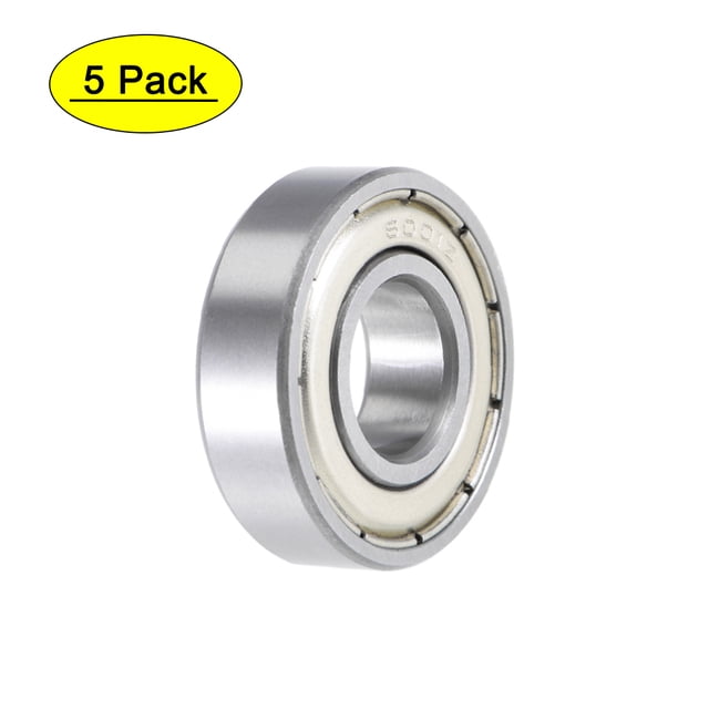 Rodamiento de Bola de Surco Profundo Doble Sellado Acero Cromado 12x28x8mm Uxcell