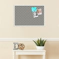 thumbnail image 3 of PinPix ArtToFrames 28x18 Custom Cork Bulletin Board    Poster Board Has a Fabric Style Canvas Finish, Framed in Satin White Frame (PinPix-236), 3 of 5