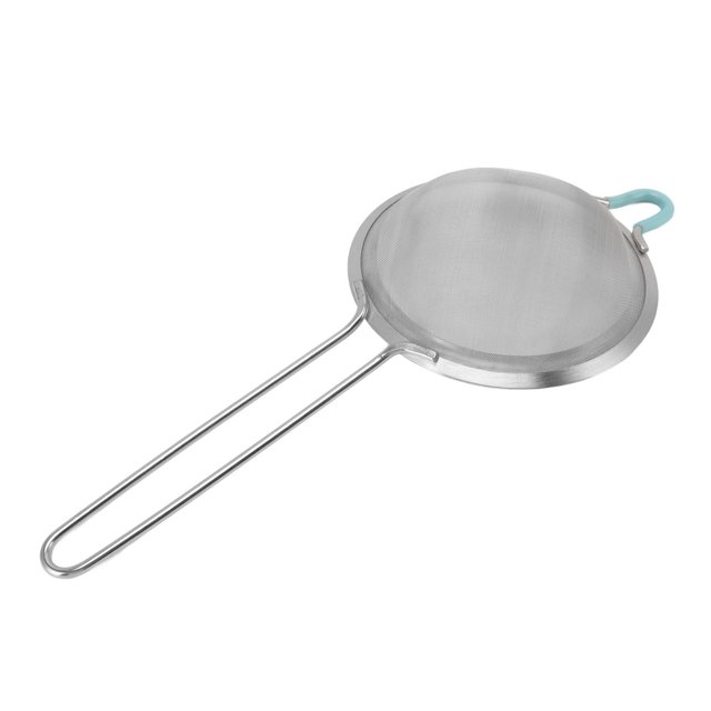 60 Mesh Fil Parrador Fino Colador De Acero Inoxidable Cóctel De Acero Harina Homanel Harina Homarla Harina Ligera Tamiz Fiñador De Malla Fina Con Largo Para Hornear La