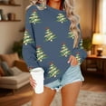 thumbnail image 4 of Hipattires Sweatshirts for Women Christmas, Womens Clothes Christmas, Graphic Loose Fashion Long Sleeve, Navy, 4 of 4