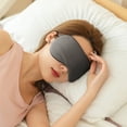 thumbnail image 5 of Máscara de ojos de seda helada de doble cara cálida y fresca, hecha de tela de seda helada y tela de ojo de pájaro, 5 of 5
