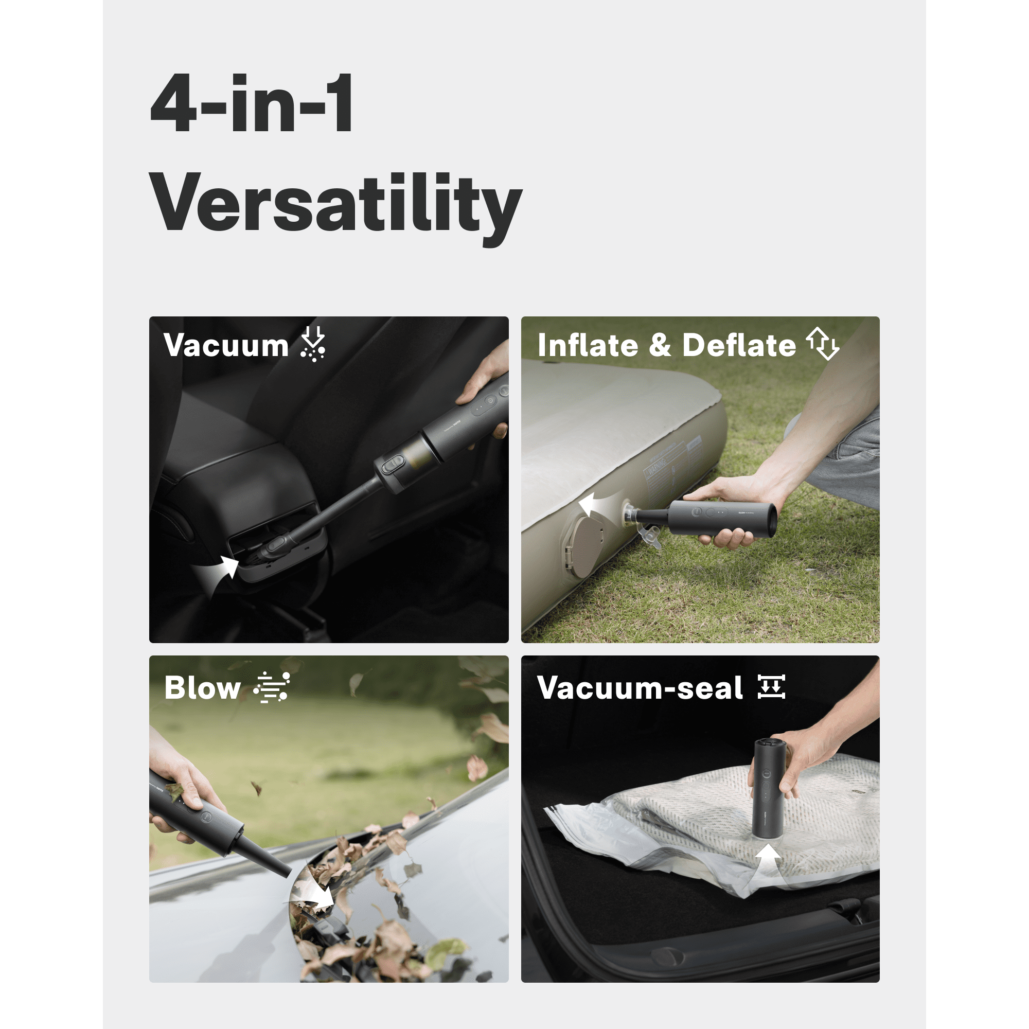 HOTO 4-in-1 Handheld Cordless Vacuum Cleaner photo 3
