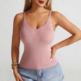 thumbnail image 2 of BLVB Women Spaghetti Strap Scoop Neck Ribbed Tank Tops Slim Fitted Camisole Basic Sleeveless Layering Shirts, 2 of 7