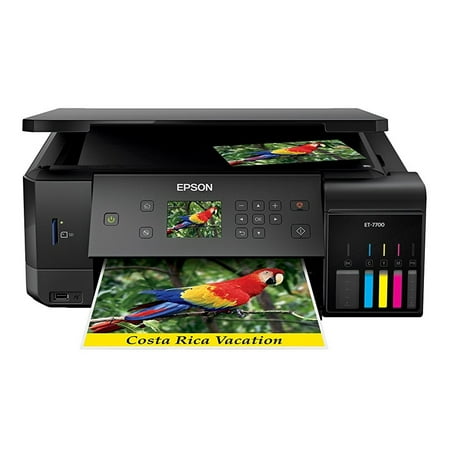Epson Expression Premium ET-7700 EcoTank Wireless 5-Color All-in-One Supertank Printer with Scanner, Copier and Ethernet