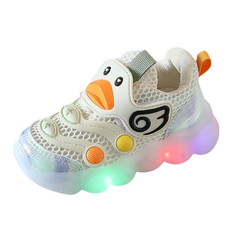 

LBECLEY Size 8 Toddler Girl Shoes Children Shoes Sports Shoes Light Shoes Small White Shoes Light Board Shoes Non Slip Soft Bottom Toddler Shoes Size 7 Girl Shoes Beige 26