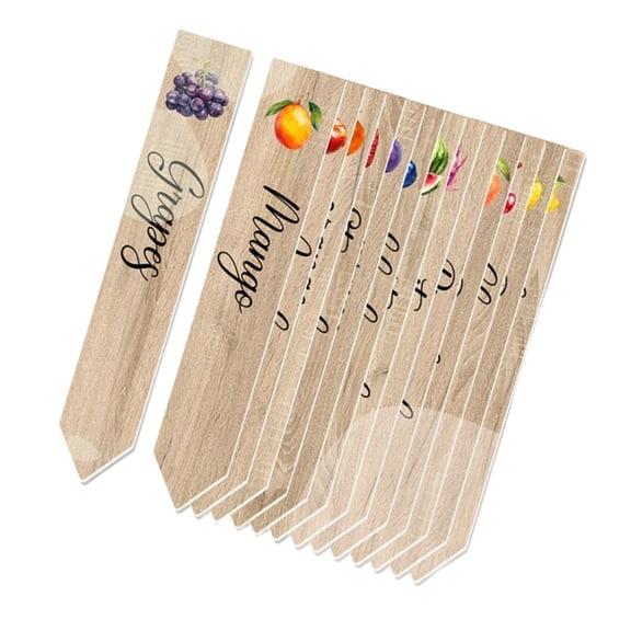 AOOOWER 14 Pieces Reusable Garden Markers Weather Resistant Plant Labels Stakes For Seedling Identification Herb Vegetable Signs
