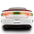 thumbnail image 4 of Bogar Tech Designs Tail Light Race Track Bat Vinyl Overlay Decal Cover Compatible with Dodge Charger 2015-2021 - Gloss Black, 4 of 5