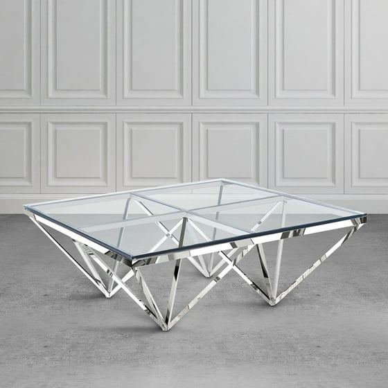 Uptown Club Zest Glasetal Square Coffee Table Com