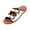 White, variant on Everyday Walking Shoes, Bohemian Slip-Ons, Woven Edge Slides, Women Slide Sandals With Double Buckle Comfortable Orthopedic Footbed Arch Support Flip Flops Summer Slippers, Black 6