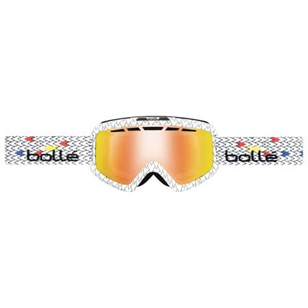 *Bolle Goggles 21344 Matte White Reptile Fire Orange Nova (Best Wildland Fire Goggles)