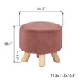 thumbnail image 4 of Joveco Small Foot Stool Ottoman,Fabric Footrest with Wood Legs,Soft Step Stool,Under Desk Stool Home Living Room Bedroom Cloakroom, 4 of 7