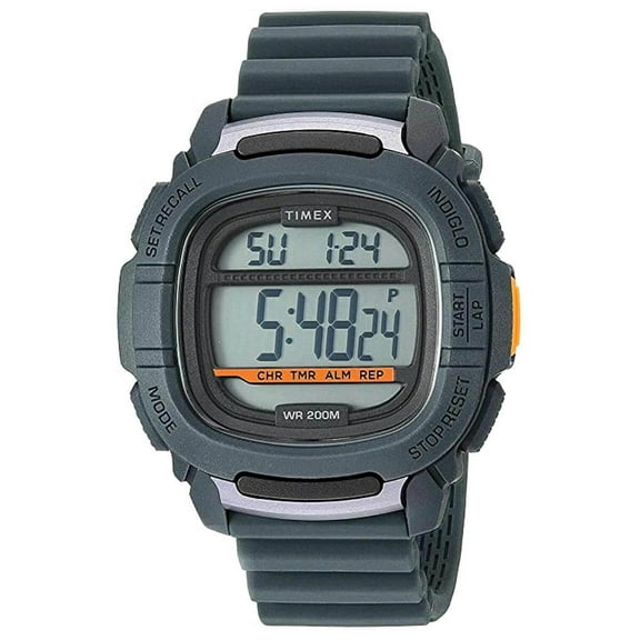 Timex Men's Command 47mm Grey Digital Alarm Sport Watch TW5M26700
