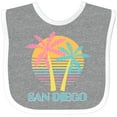 thumbnail image 3 of Inktastic San Diego California Beach Vacation Girls Baby Bib, 3 of 4