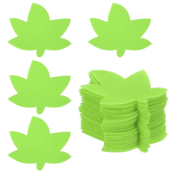 Uxcell 4 Inch Carpet Spot Markers, 24Pcs Leaf Shape Floor Dots for Classroom Decoration Supplies, Green