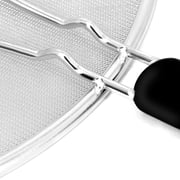 Oil/Grease Splatter Screen for Fry Pan 11.3. Hot Oil Splash Guard, Prevent, and Protects Skin from Burns. Splatter Guard for Stove Cooking Keeps Kitchen Clean Stainless Steel Iron Skillet Lid