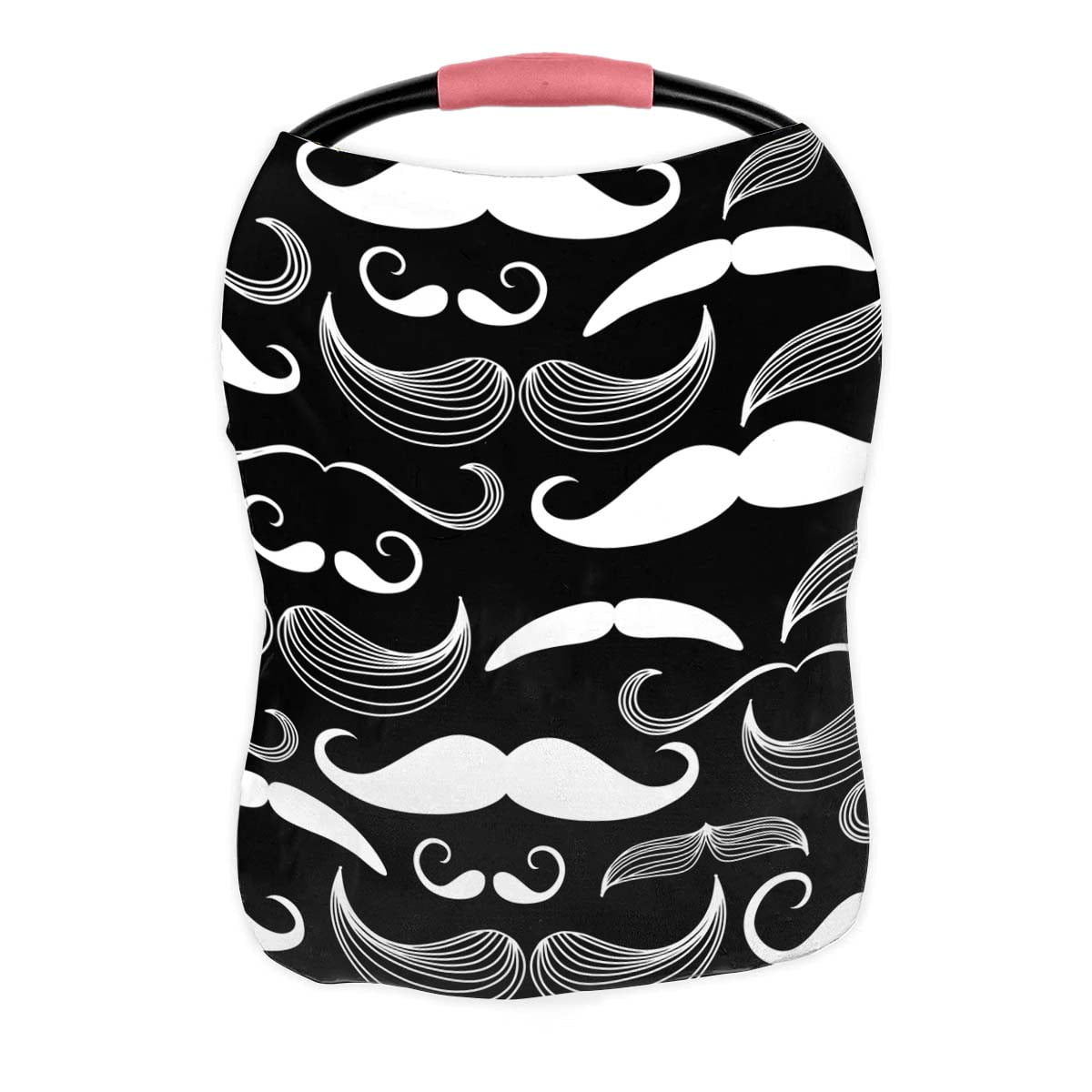 PKQWTM A Gentlemen Club Mustache Pattern Nursing Cover Baby Breastfeeding Infant Feeding Cover Baby Car Seat Cover