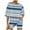 Blue, variant on Bovxnpu Summer Casual Outfits For Women, 2 Piece Lounge Sets, Women'S Printed Crew Neck Summer Short Sleeve Top And Shorts Suit XXL