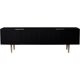 thumbnail image 1 of SEI Furniture Pilston Media Console, Black,Gold My Lux Decor Round, 1 of 6