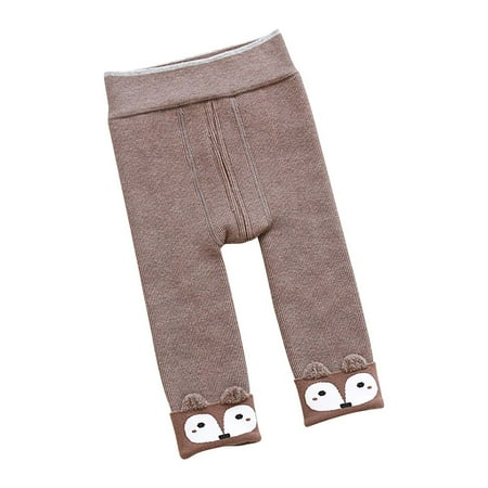 

Winter Savings Clearance! Dezsed 0-4Years Cartoon Legings For Baby Boys Girls Can Open The Crotch Velvet Thickened Leggings Cropped Trousers Warm Leggings Kids Girl