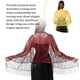 thumbnail image 4 of Sonducket Bufanda para mujer, bufandas, chales con borlas de flores, elegante capa nupcial para dama de honor, capa de boda, chal Vintage Ropa, zapatos y accesorios Miscelánea Amarillo, 4 of 6