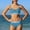 Blue, variant on Girls 2 Piece Swimsuit Adjustable Straps Girls Bathing Suits with Chest Pad Summer Beachwear Bikini Sets 15-16 Years
