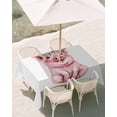 thumbnail image 3 of 54x80 Inch Outdoor Tablecloth with Umbrella Hole Zipper Rectangle Funny Pig Rectangular Tablecloths Outside Waterproof Cute Watercolor Animals Flower Leaf Patio Table Cloth Cover for Picnic Party, 3 of 8