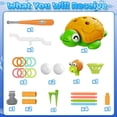 thumbnail image 3 of JoyStone 4-in-1 Turtle Water Sprinkler Toys for Kids, Water Spray Game with Baseball & Ring Toss, Summer Outdoor Toy for Toddlers Boys Girls Gifts, 3 of 7