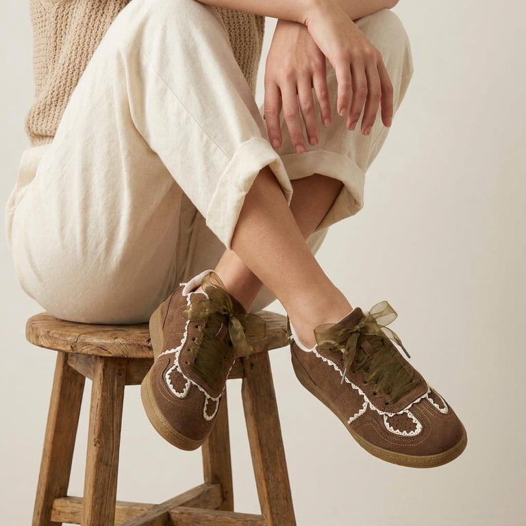 Cushionaire Belinda Women's Lace Detail Casual Sneakers – Elegant