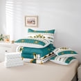 thumbnail image 6 of jejeloiu Ancient Bohemian Aztec 7-Piece Twin Bedding Sets,White Cyan Bedding Comforter Set For Adult Reversible, 6 of 8