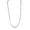 thumbnail image 2 of Gemistry Silver-Plated Brass Green Aventurine Gemsstone Beaded Wrap Bracelet or Necklace, 35 Inches, 2 of 5