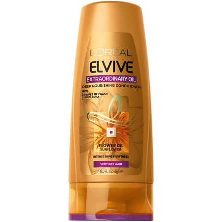 L'Oreal Paris Elvive Extraordinary Oil Conditioner for Curly Hair, 12.6 fl