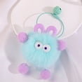 thumbnail image 1 of Adornos colgantes de peluche de conejo con forma de bola de carbón, genio de dibujos animados, llavero para bolso hecho a mano, colgante de bola de carbón pequeña, 1 of 6