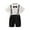 White-4, variant on Baby Boys Outfits Sets 1-12 Years Formal Gentleman Short Sleeve Button Suits Bow Tie Formal Summer Toddler Clothes