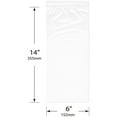 thumbnail image 2 of Plymor 6" x 14" (Pack of 100), 2 Mil with Hang-Hole Zipper Reclosable Plastic Bags, 2 of 3