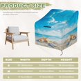 thumbnail image 5 of Renewold Waterproof Patio Chair Covers Dust Rain Snow-Proof High Back Patio Chair Covers Patio Furniture Lawn Chair Protection, 32"W x 35"D x 36"H, Beach Starfish Seashell, 5 of 7